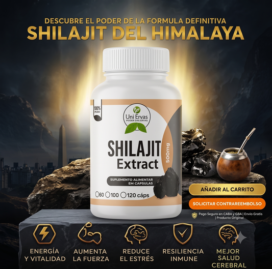 Shilajit Puro 120 cápsulas